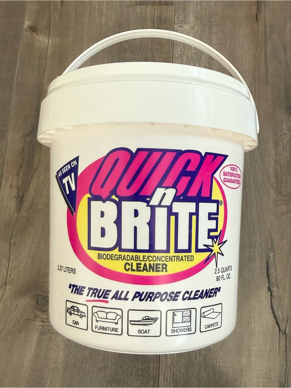 NEW Quick N Brite Cleaner Biodegradable As Seen on TV 2.37 Liters All Purpose